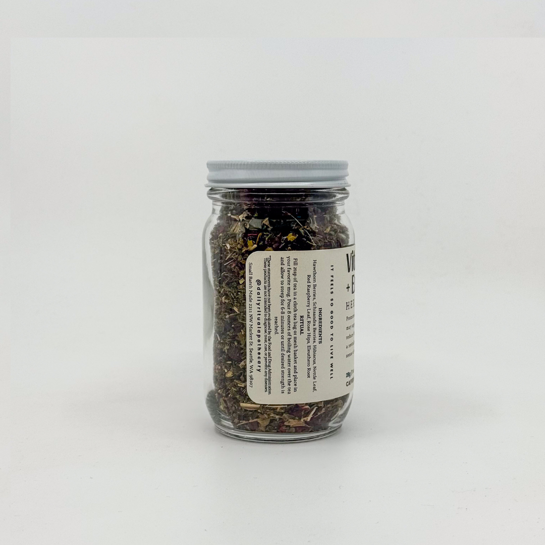 Vitality + Energy - Herbal Organic Loose Leaf Tea - Daily Ritual Apothecary